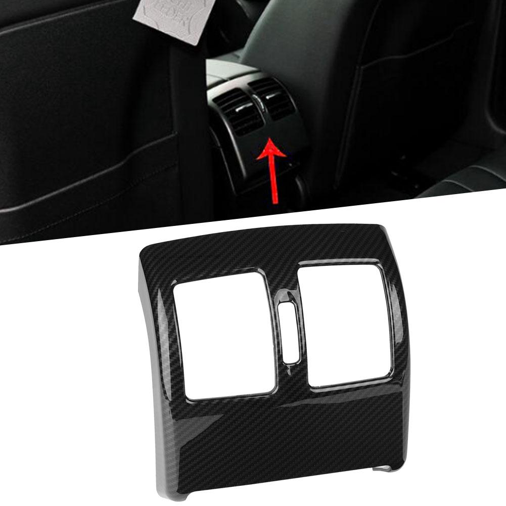 Carbon Fiber Style Rear Air Conditioning Vent Frame Trim for Mercedes Benz C Class W204 08 13