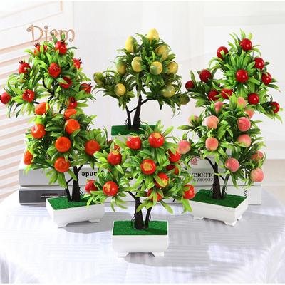 SDS 1Pc Artificial Flower Fruit Tree Miniascape Wedding Party Home Desk Bonsai Decor