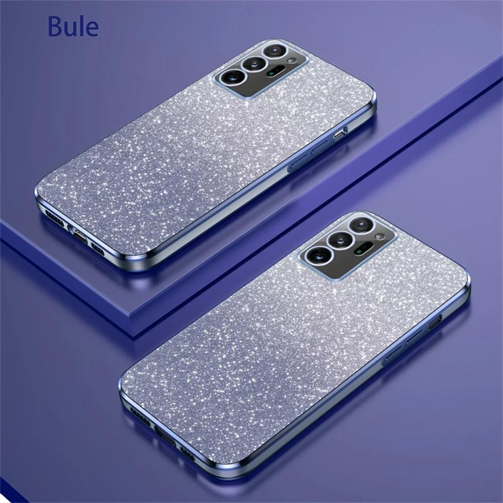 

Gradient Glitter Plating Case For Samsung Galaxy Note 10 20 S10 S20 Plus S21 FE S22 S23 S24 Ultra Silicon Protect Cover Samsung S24