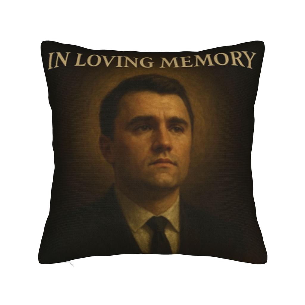 Charlie Kirk Pillowcase Double-Sided Printing Polyester Cushion Cover Decor Pillow Case Cover Car Square 40X40Cm