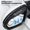 2PCS/set Car Rearview Mirror Rain Eyebrow Visor Small Round Mirror For Mercedes Benz B/C/E/S Class A Class C200L GLC GLE CLA BW0