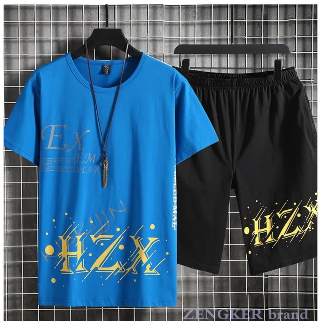 

Летний костюм-футболка с короткими рукавами, мужской костюм больших размеров, спортивные шорты из ледяного шелка для отдыха, мужские спортивные штаны, комбинезон для мужчин 10XL9XL 3XL