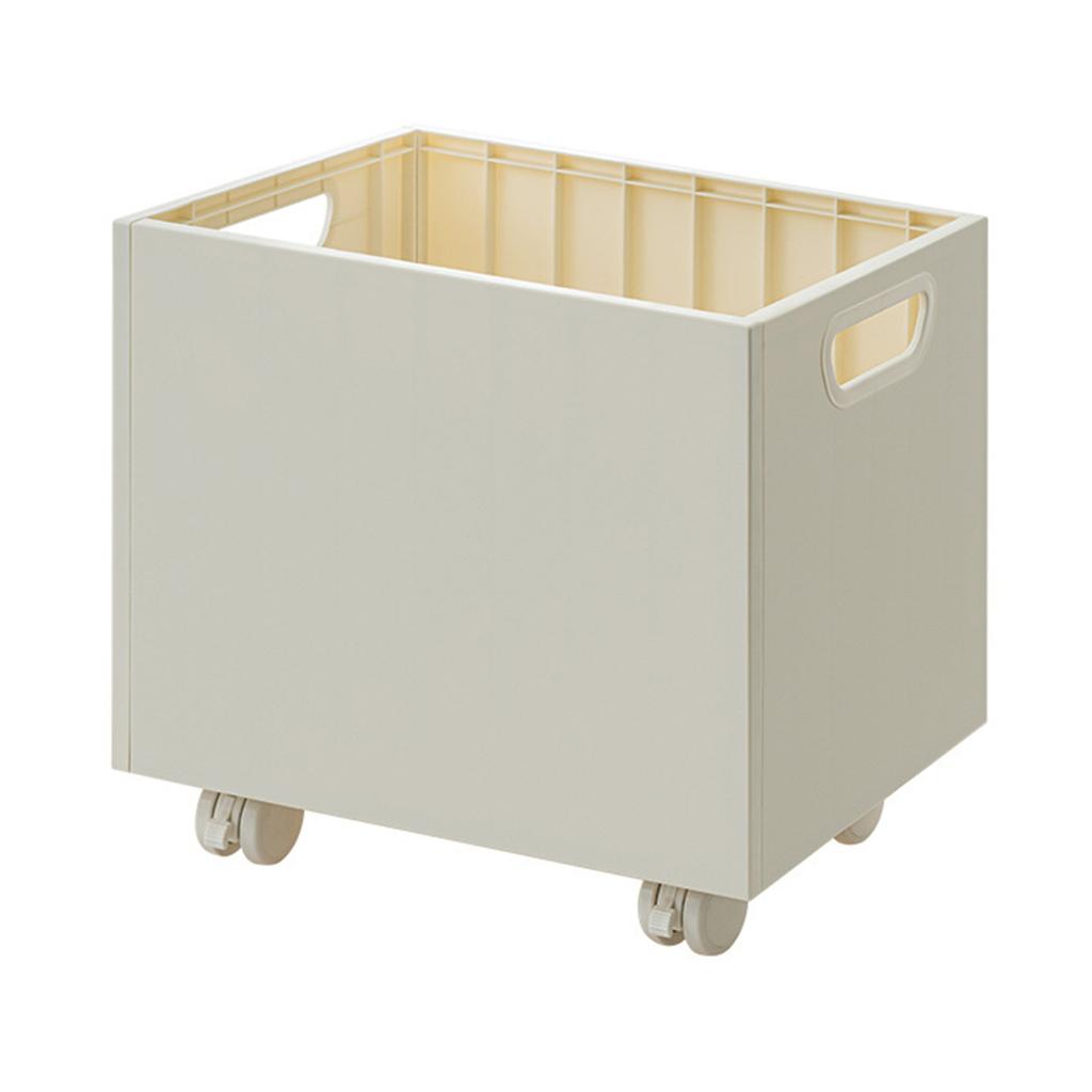 Book Storage Box with Pulley Under the Table Large Capacity Book Organizer Plastic Storage Basket for Office School