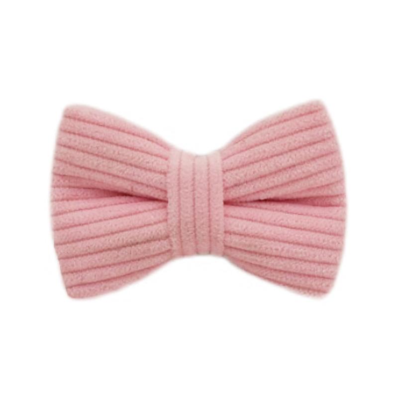 Pink velvet cat collar pet collar cute cat bell cat collar bow leash S
