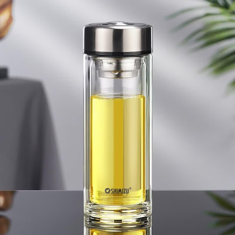 SHIMIZU 8021 Double-Layer Glass Cup