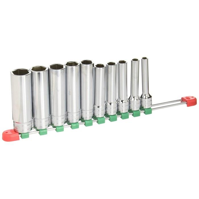 [Kyoto Machine Tools] 12.7mm (1/2 inch) Deep Socket Set, 10-Piece TB4L10E