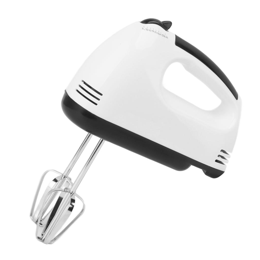 Electric Hand Mixer 260W 7 Speed Handle Mixer Household Egg Beater for Baking Batter Cakes White EU