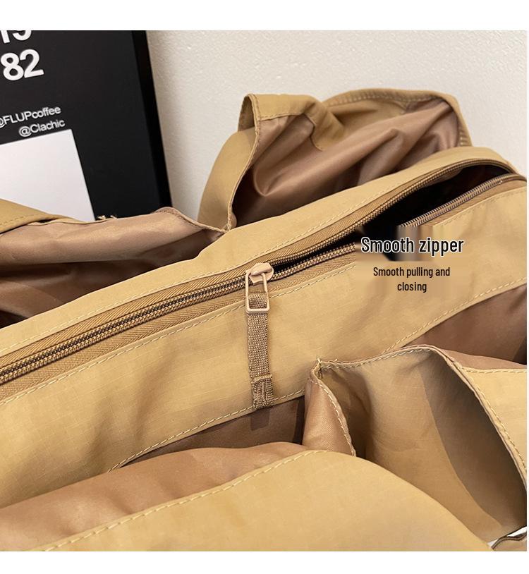 Nylon Large Capacity Multi-Pocket Gym & Travel Bag - Japanese Style Casual Shoulder Bag for Moms