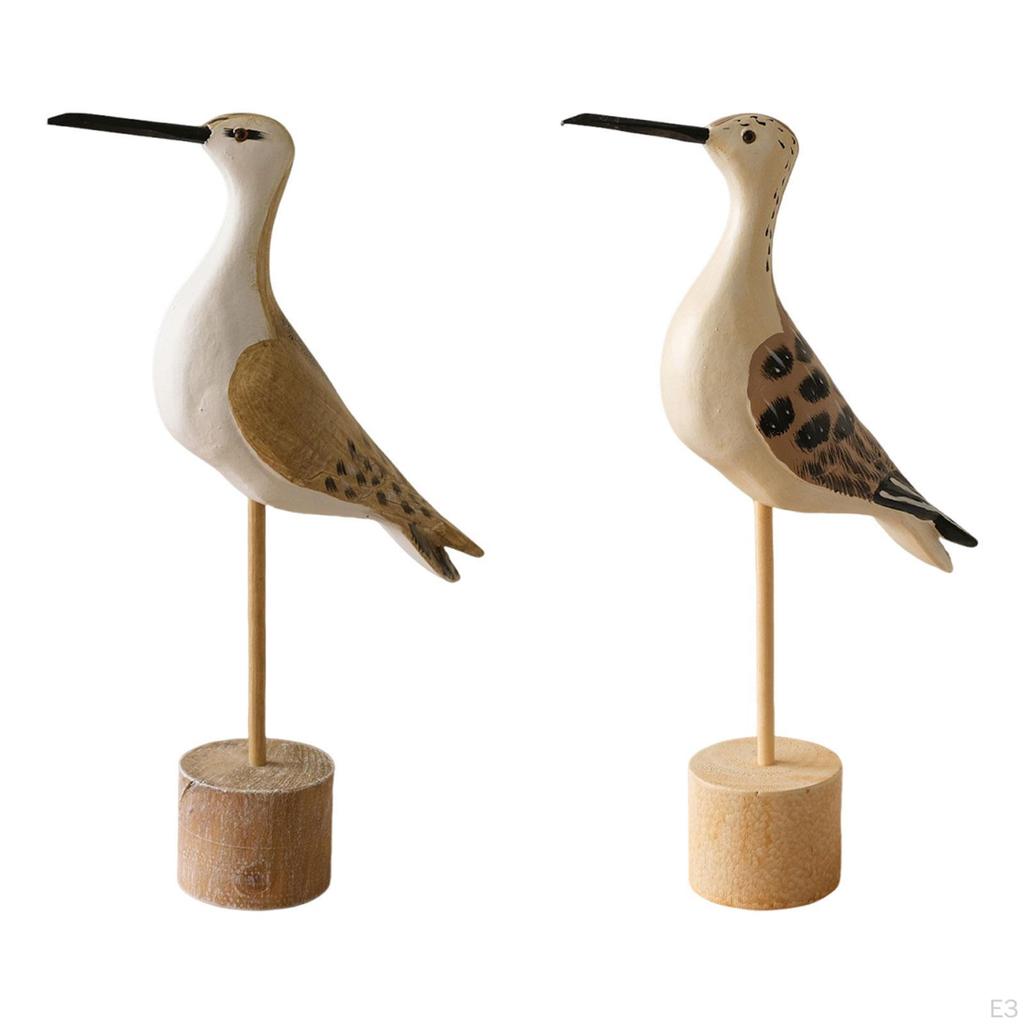 Sea Bird Figurine, Desktop Ornament Nautical Coastal Decor Seabird Statue Seagull Sculpture for