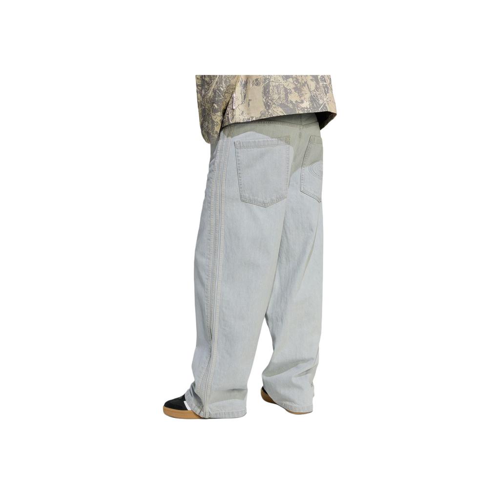 adidas Originals FW25 90S Alternative Wide Leg Skater Jean Comfortable Soft Pure Cotton Loose Denim Pants Men Bottoms KS6845