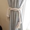 2PCS Curtain Tiebacks Wide Application Curtain Ties Anti-scratch Tassel Decor Cotton Flax Exquisite Curtain Ropes
