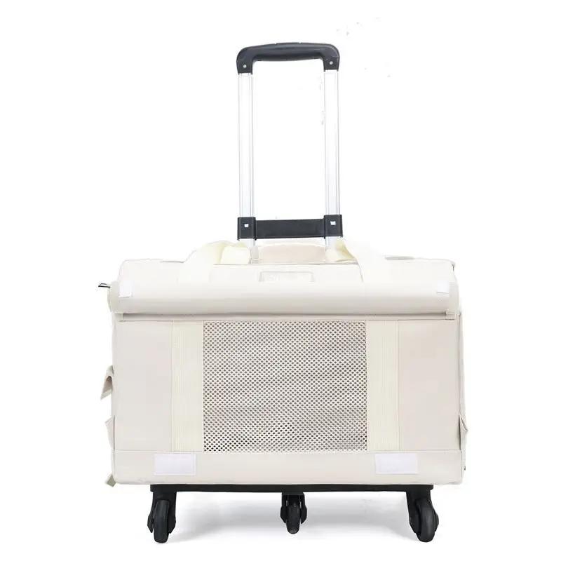 

Pet trolley case Double-decker bus cat bag Cat trolley case Large capacity Two spring and summer breathable dog handbags
