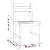 VidaXL Ensemble à manger de jardin 5pcs Bois de teck massif, meubles de jardin, meubles d'extérieur, table et chaise de 3157185