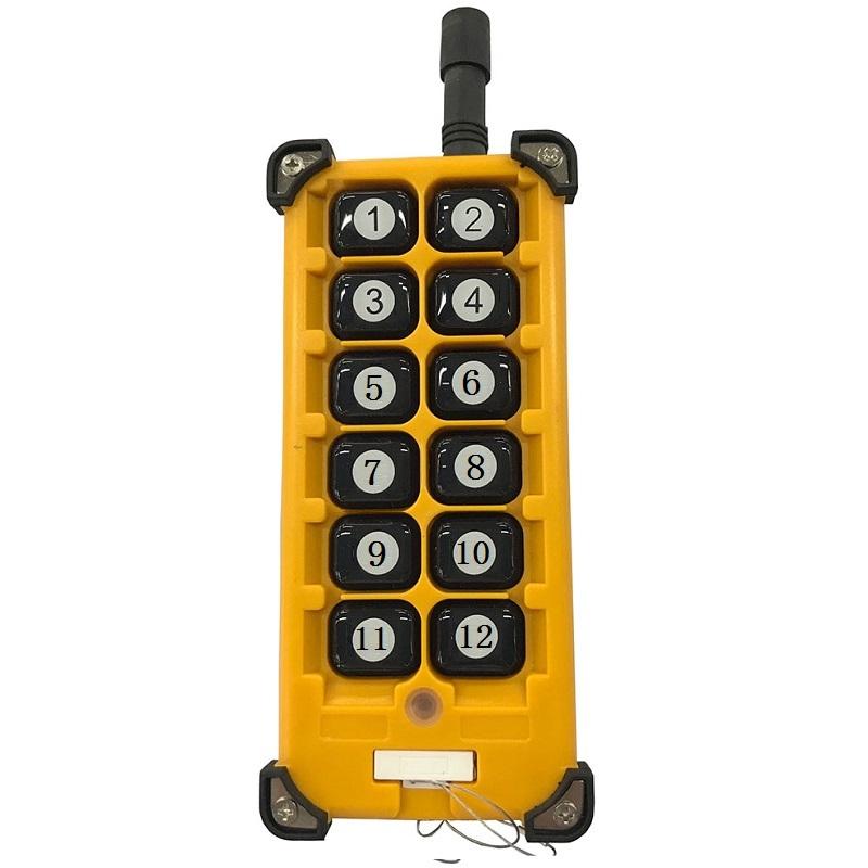 

433 МГц Промышленный 12-канальный приемник большой дальности Dc12В 24В 36В 48В Радиочастотный беспроводной пульт дистанционного управления Система мостового крана