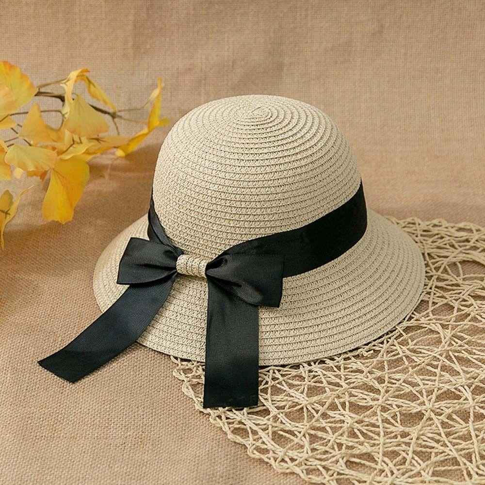 Breathable Beach Cap Foldable Sunscreen Cap Vacation Bucket Hat  for Women