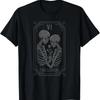 Tarot Card The Lovers Skeleton Goth Halloween Witch T Shirt