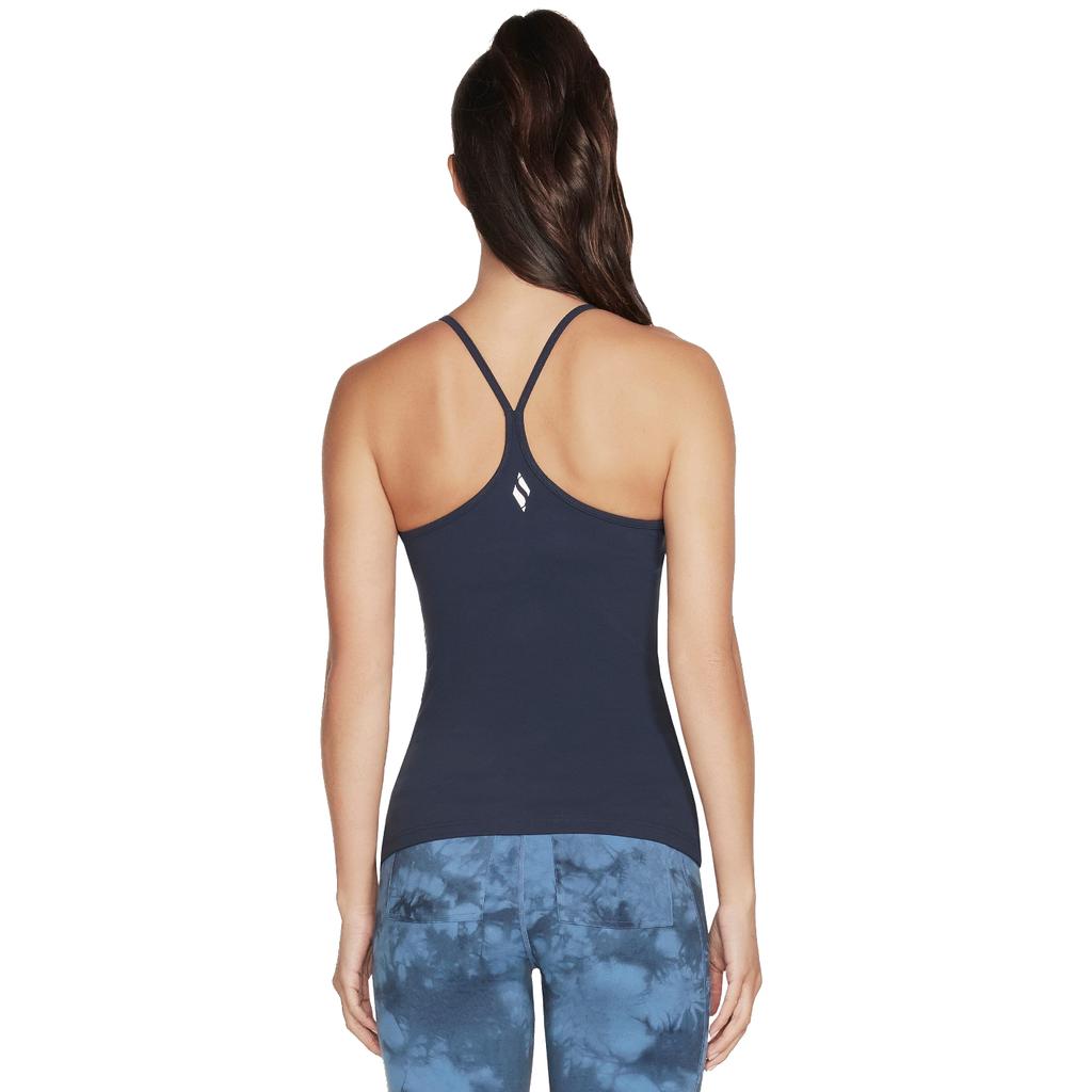Skechers Go Walk Racerback Shelf Bra Cami, Womens Navy T-shirt