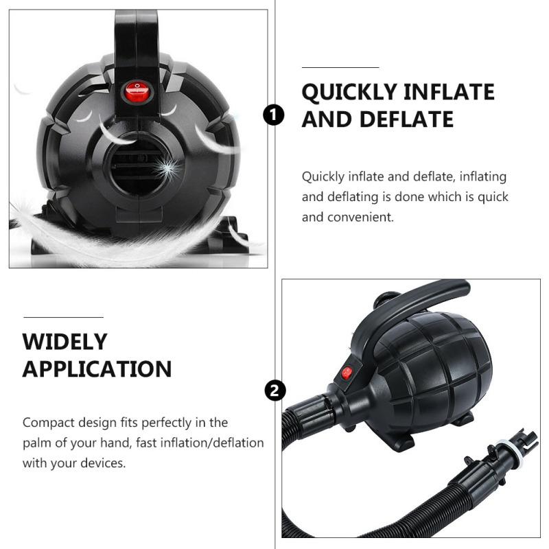 Artigarden Electric Air Pump Portable 460W Quick-Fill Air Pump Air Flow 45CFM 2.1PSI with Hose 5 Nozzles 120V AC Inflator Deflator Pump for Air