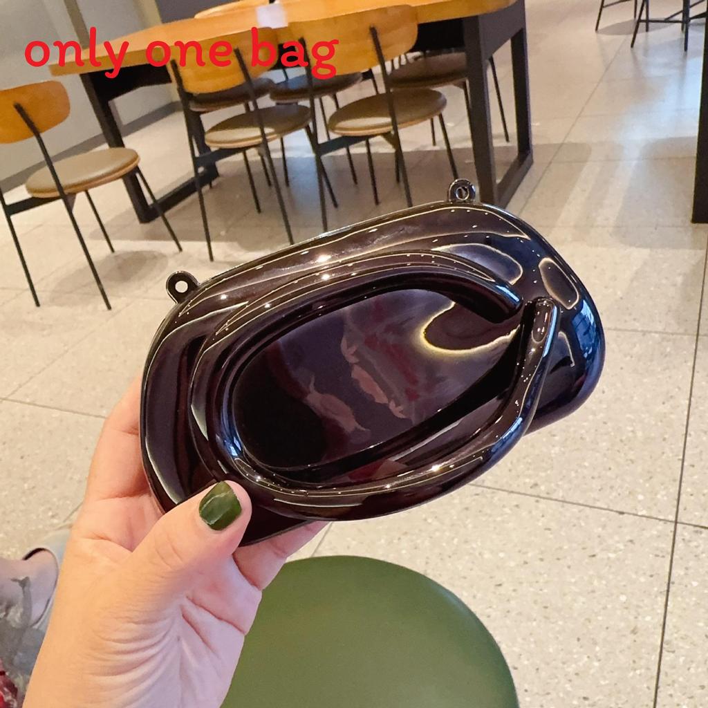 Acrylic Clutch Evening Bag With Metal Handle For Daily Wear