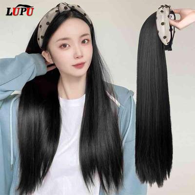 Headband Synthetic Headband Wigs Lolita Wig Clip In Hair Extensions for Women