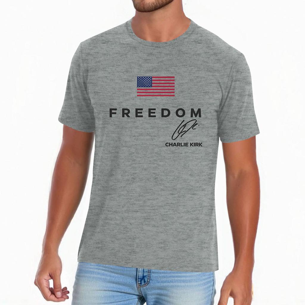 Men's Casual Daily Printed Top Round Neck T-shirt