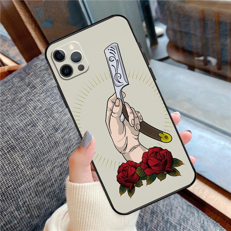 Barber Hair Stylist Phone Case For iPhone 16 15 14 12 11 13 Pro Max 12 13 mini XR 15 16 Plus 16e Cover Shell