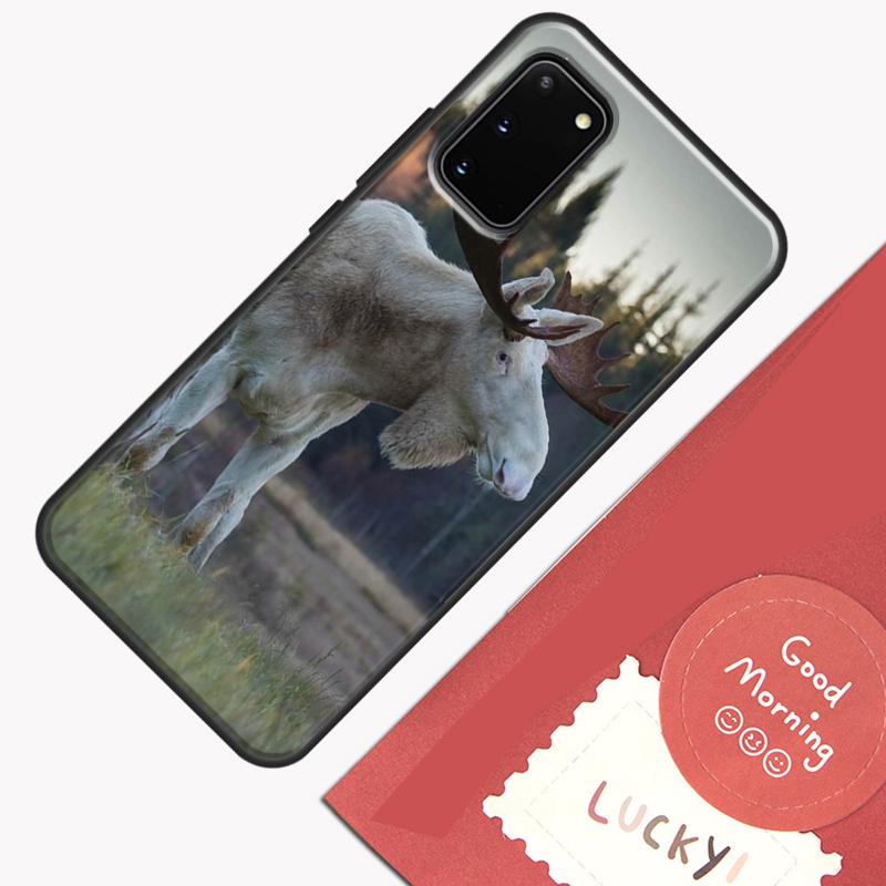 Stag Bull Moose Reindeer Deer Phone Case For Samsung Galaxy S26 S25 S24 S20 S21 S22 S23 Ultra S10 Plus S25 FE Cover Shell