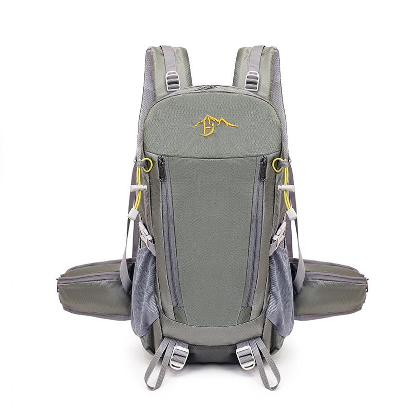 

Рюкзак для пеших прогулок на открытом воздухе для мужчин и женщин, легкий дорожный рюкзак, рюкзак для кемпинга и велоспорта, дышащий школьный рюкзак для студентов One size серый