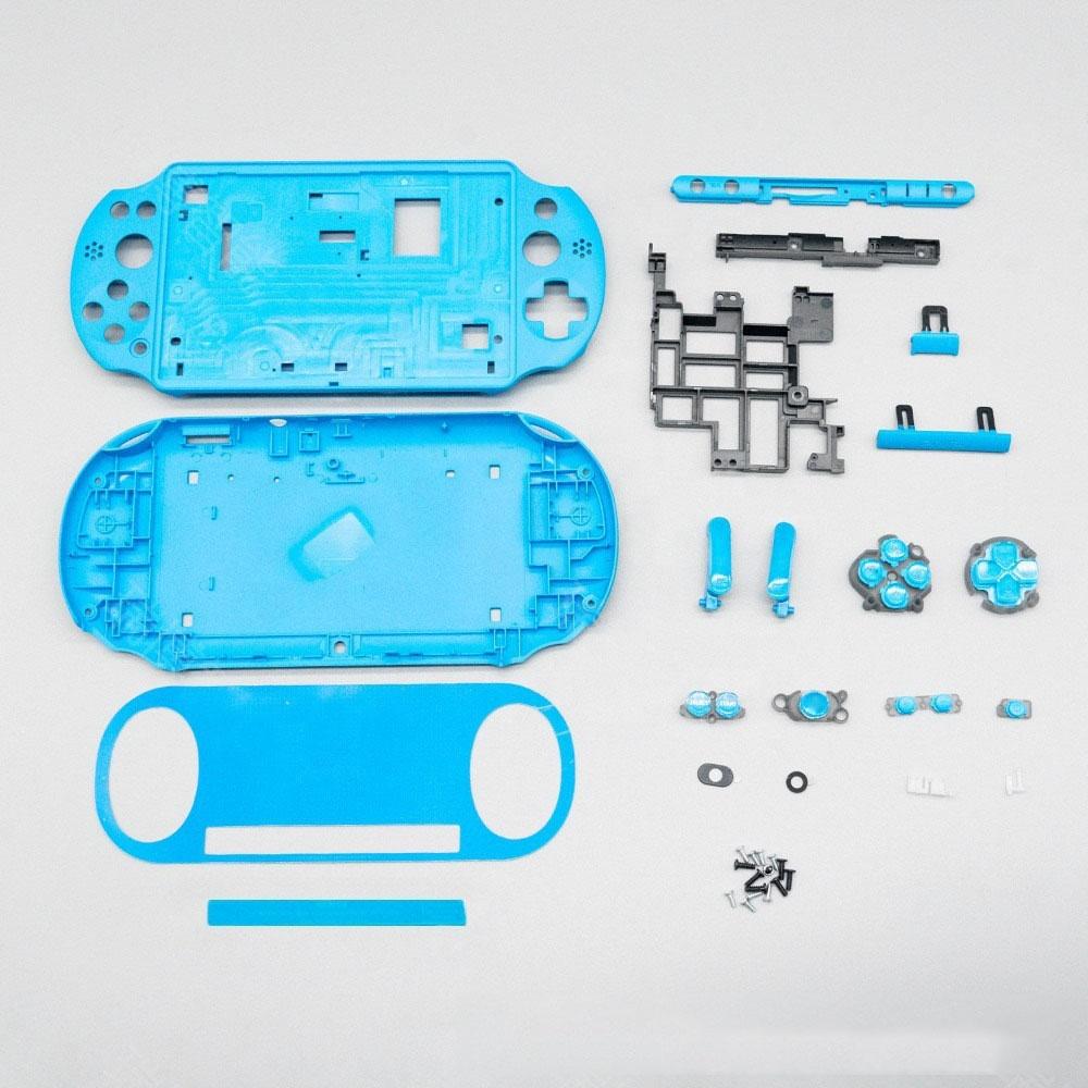 Vollständiges Set Kunststoff-Gehäuse für PSV 2000 für Psvita 2000 Spielkonsolen-Hülle Abdeckschale SD-Kartenfach Funktionstaste Reparatur