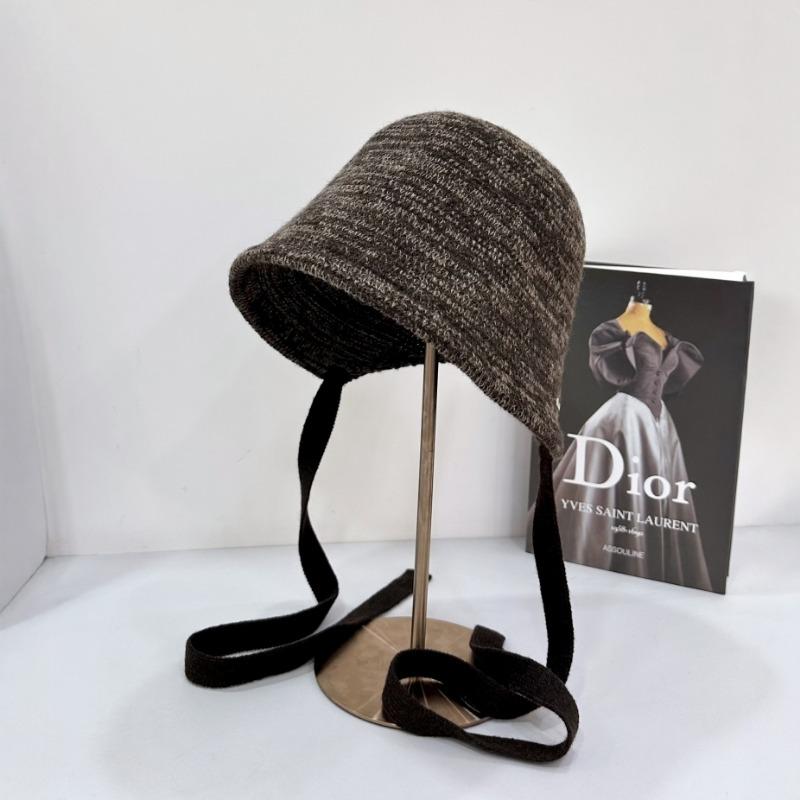 25 Early Autumn New Knitted Fisherman Hat Children's Breathable Versatile Shading Face Small Lace-up Basin Hat