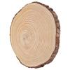 Natural Wood   Unfinished Wood Circles Ornaments Irregular Wood   with Bark