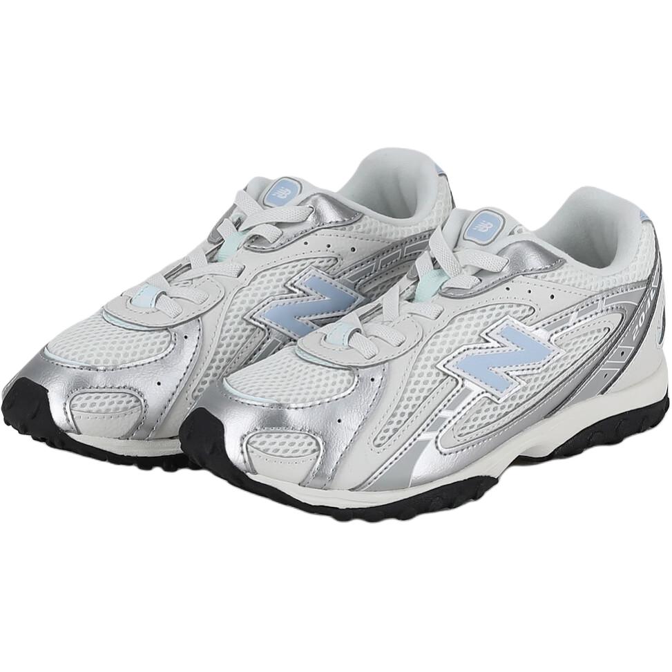 New Balance 204L Comfortable Versatile Non-Slip Durable Breathable Low-Top Casual Shoes Kids sneaker Silver P204L7AI