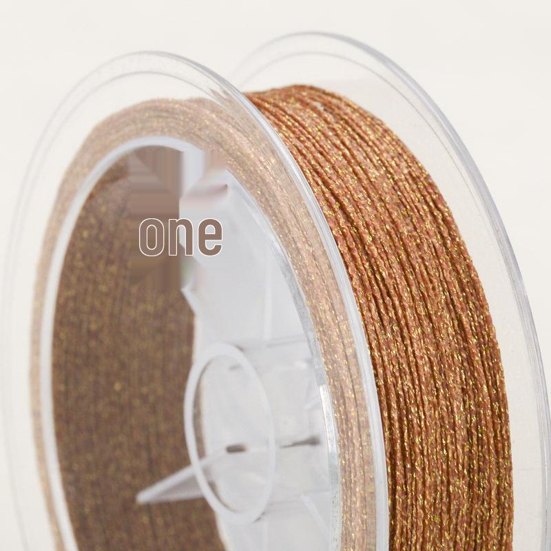 

Новая 6-прядная цветная вощеная нить 0,4 мм экстра-тонкая с золотистыми вкраплениями для плетения и плетения браслетов ручной работы No specifications