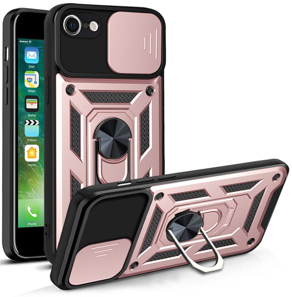 Hard PC Funda case Shockproof Armor Case For iphone 7 8 Car Holder Phone Cover For iphone 7 8 Plus Camera Lens Protection Fundas