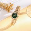 Fashionable and Luxury Diamond Set Dial Rhinestone Scale Women's Quartz Watch Bracelet Set of 3 for Thanksgiving Christmas Gifts