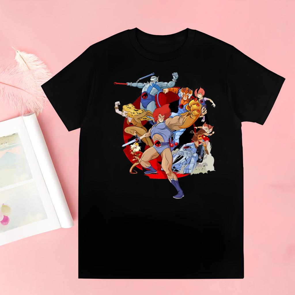 Thundercats Thunder Cats Lion Cat Thunder Cartoon Harajuku Man T Shirts Tees Shirt Tops Short-Sleeved Aesthetic Anime T Shirt