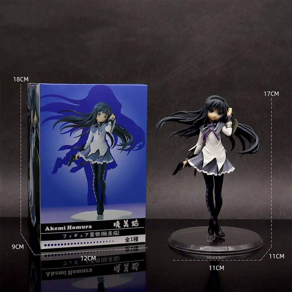 19CM  Cute Kaname Madoka Anime Figure Model Toys PVC Action Figure Statue Desktop Decoration Kawaii Doll Holiday Gift