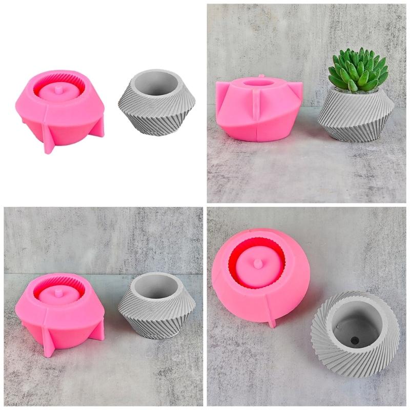 Irregular Vase Silicone Mold DIY Flower Pots Ornaments Making Plaster Epoxy Resin Casting Molds Pen Holder Mold Handmade