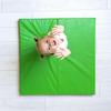 Gymnastic Mat Comet 150x100x10 Three-piece - Light Green/yellow