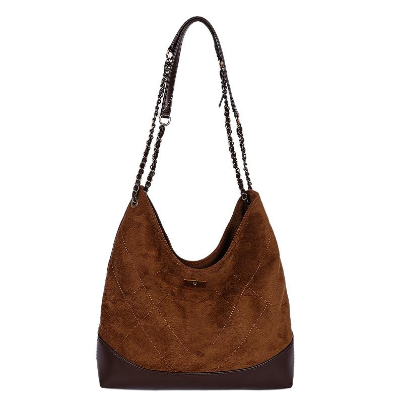 Premium Rhombus Chain Bag Women's 2025 New Autumn and Winter Shoulder Bag Large Capacity Popular Merad Tote Bag