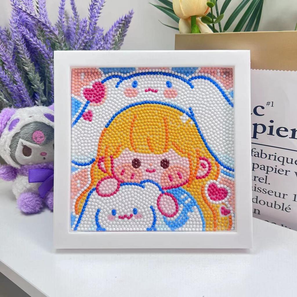 Children'S Diamond Painting Handmade Diy Masonry Painting Cartoon Diamond Sticker Bedroom Living Room Decorative Painting Photo Frame