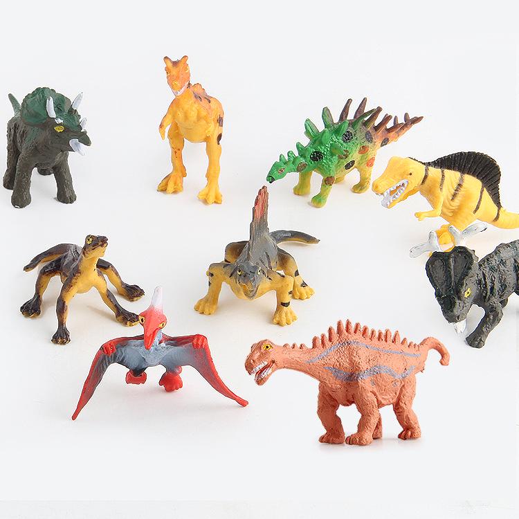 2017 Dinosaur Model Toys Dinosaur World 12 Simulation Dinosaur Color Doll Ornament Collection