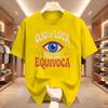 Streetwear T Shirt Tee Women Men Cotton Oversize Summer Loose Casual Trend Crazy Eye Doesn't Lie Top