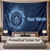 Custom Name Text Tapestry Manchester City Personalized Polyester Wall Tapestry For Bedroom And Room