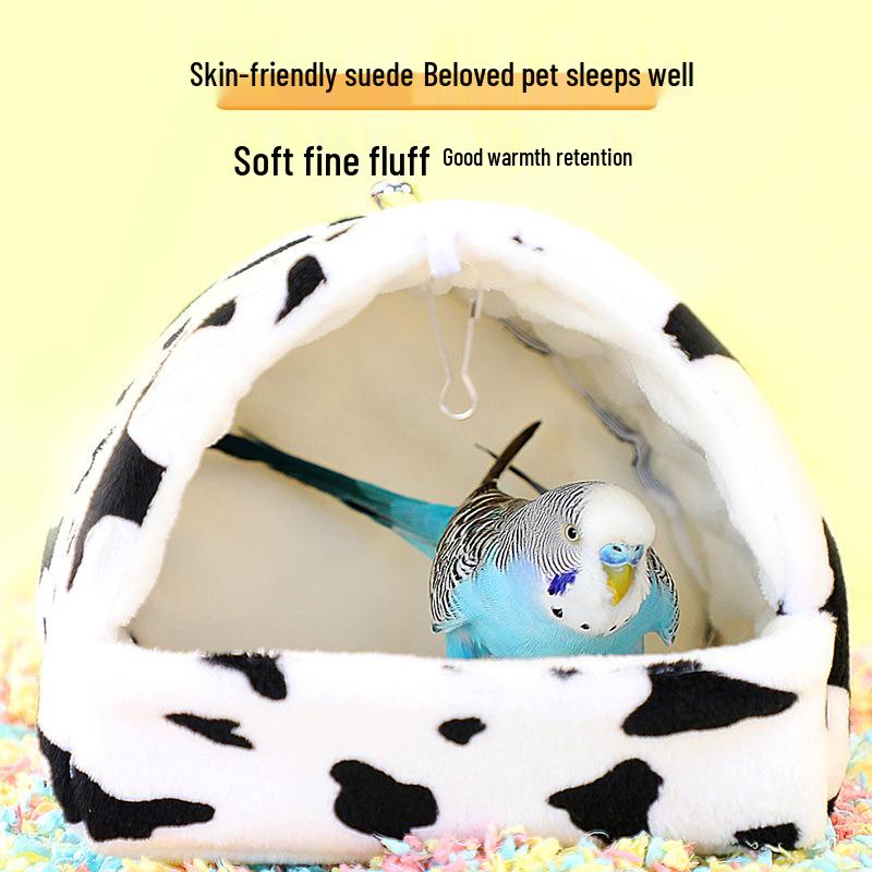 Verdicktes isoliertes Baumwollnest für Papageien und Wellensittiche - Winterwärme für Nymphensittiche