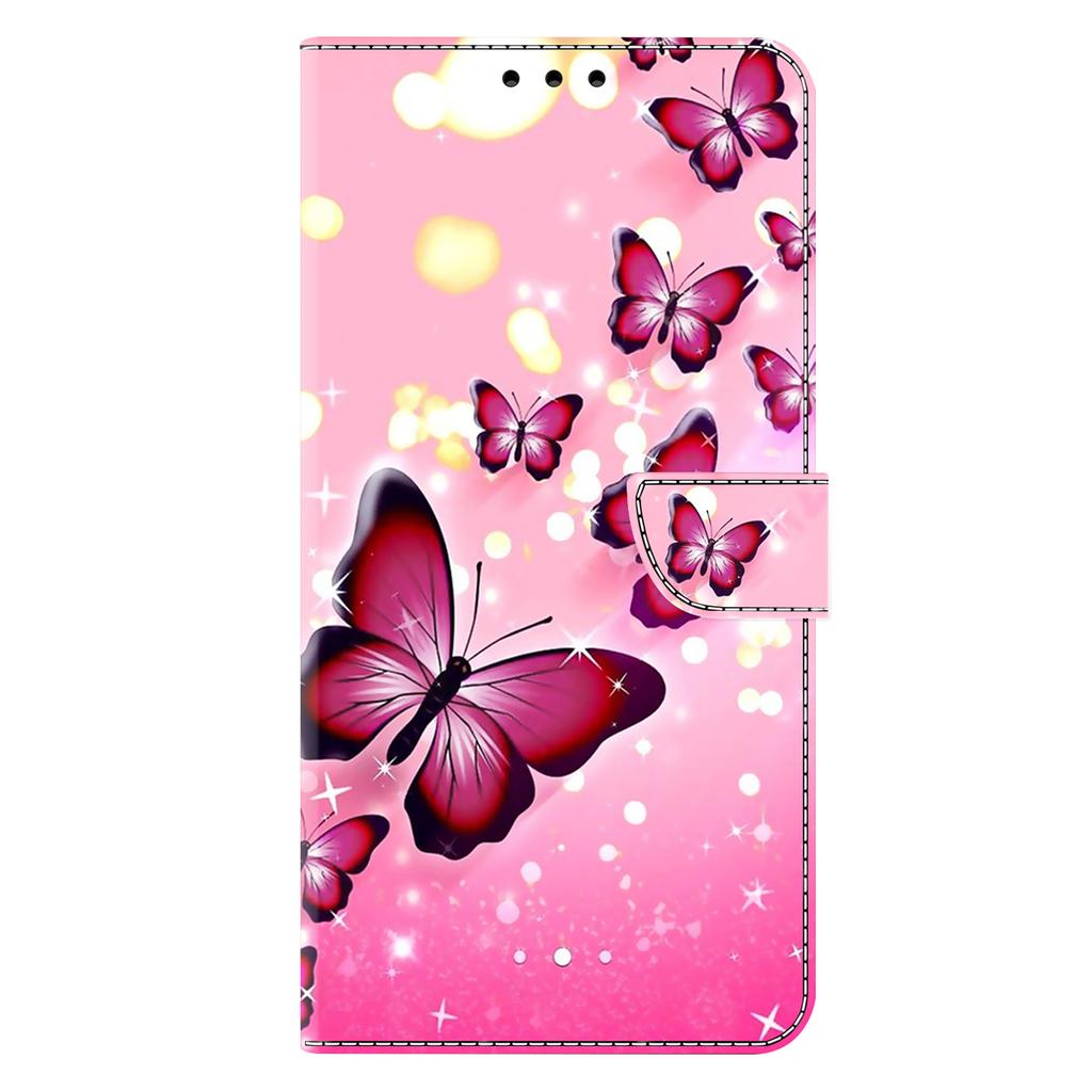 For iPhone 16 Pro Max Case Wallet Stand Pattern Printing PU Leather Flip Phone Cover