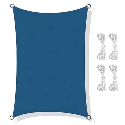 Waterproof Sun Sail Awning Blue Rectangle 3x2m Uvblok