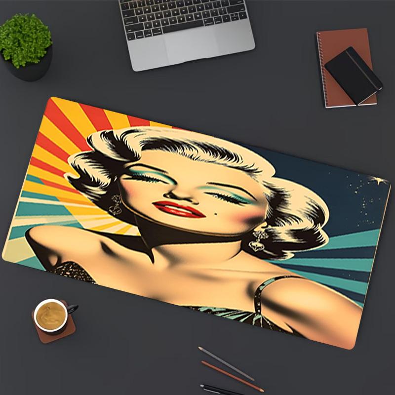 Marilyn Monroe Print Mouse Pad, for Keyboard Pad Laptop PC Mat for Office Home Use, Desk Decor, Perfect Birthday Gift for Gamers