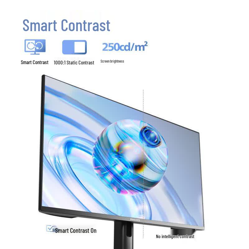Philips 23.8-inch LGD-IPS 100Hz Full HD Monitor CN plug (adapter included)