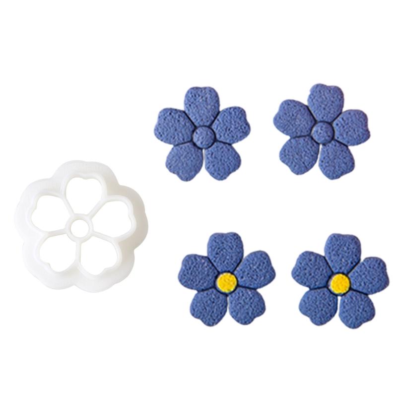 Clay Cutter Leaf Flower Shape Clay Earring Molds for Earrings Making Clay Earring Cutter Tool for Jewelry Making